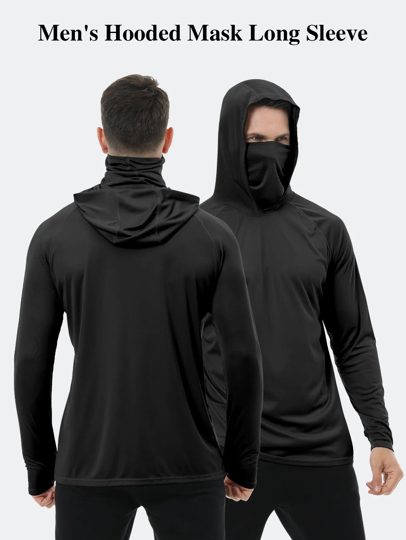 TrailShield™ Men's Hooded Mask Long Sleeve Shirt