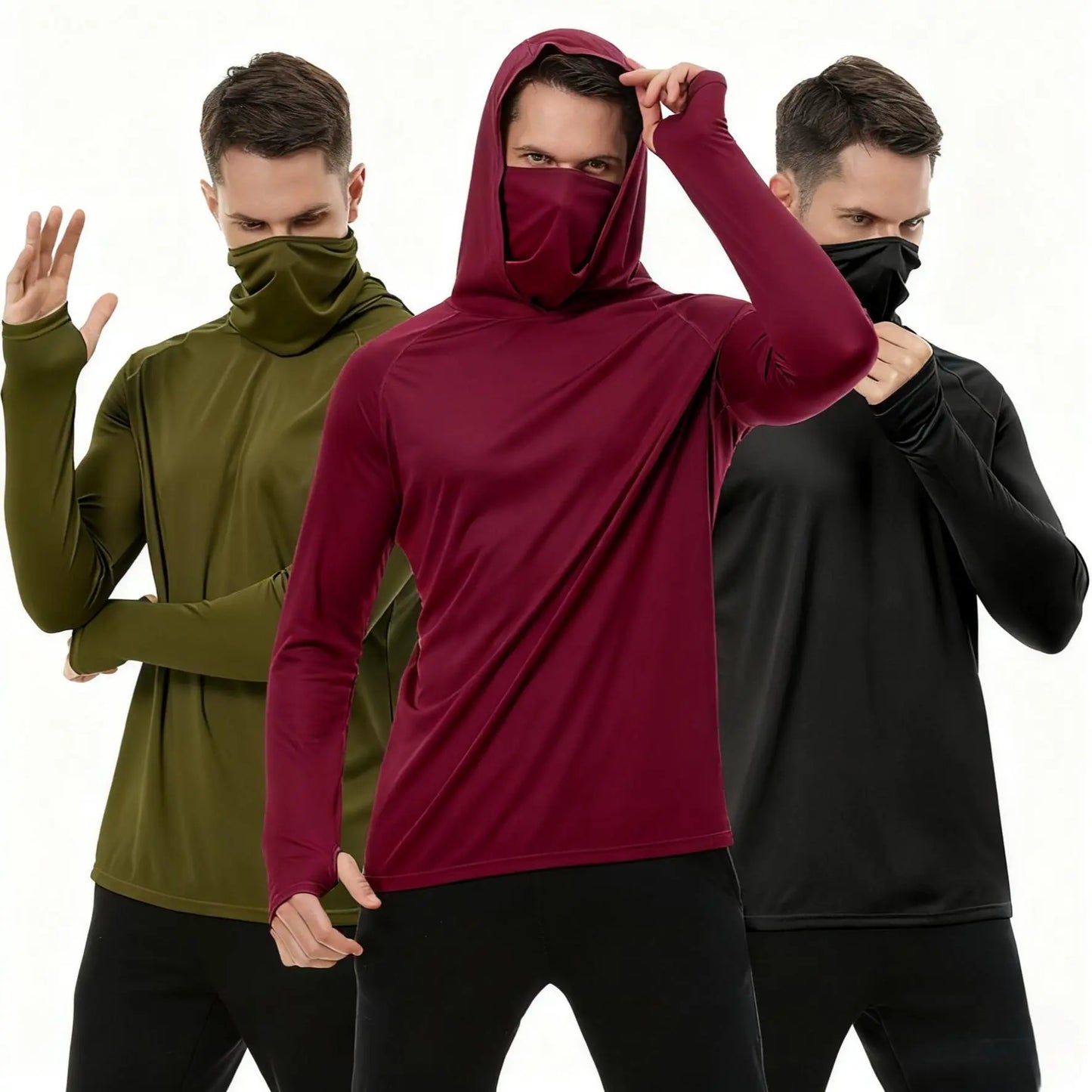TrailShield™ Men's Hooded Mask Long Sleeve Shirt
