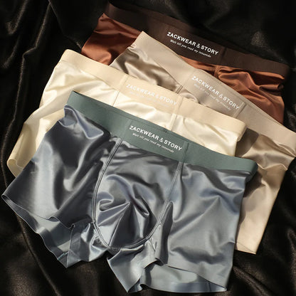 Luxury Ice Silk Boxers For Men