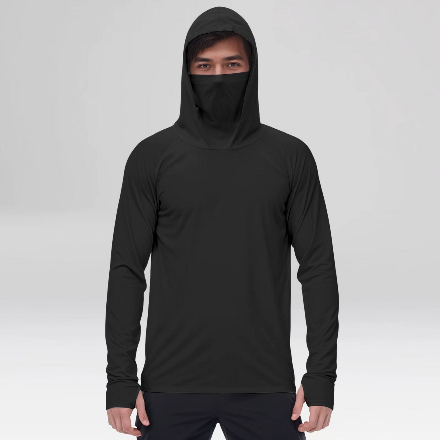 TrailShield™ Men's Hooded Mask Long Sleeve Shirt