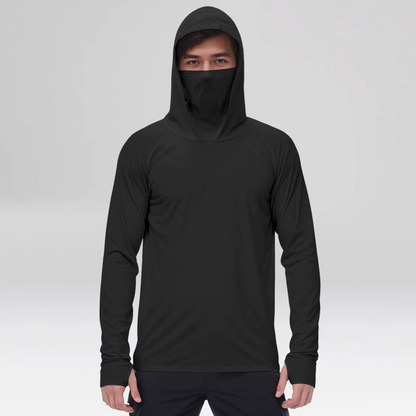 TrailShield™ Men's Hooded Mask Long Sleeve Shirt
