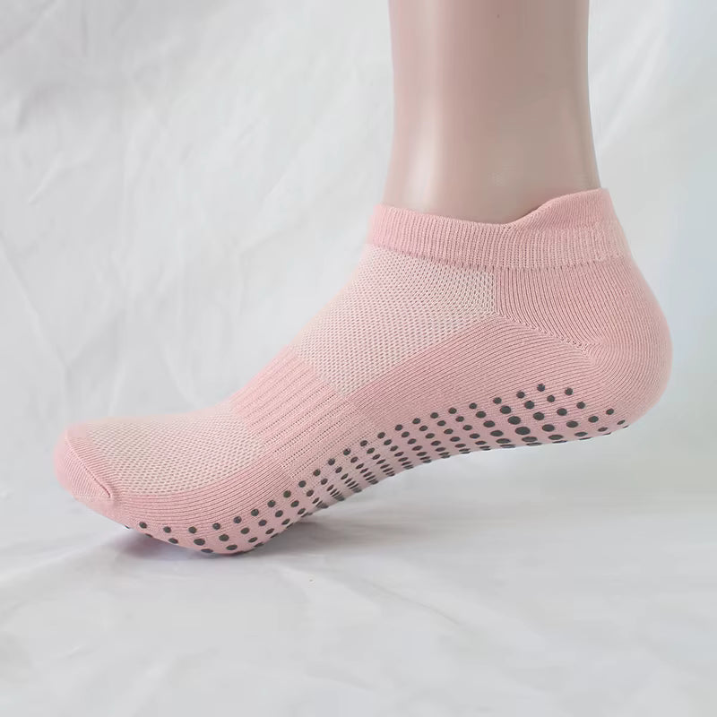 SilkHaven™ No-Slip Invisible Socks – 6 Pcs