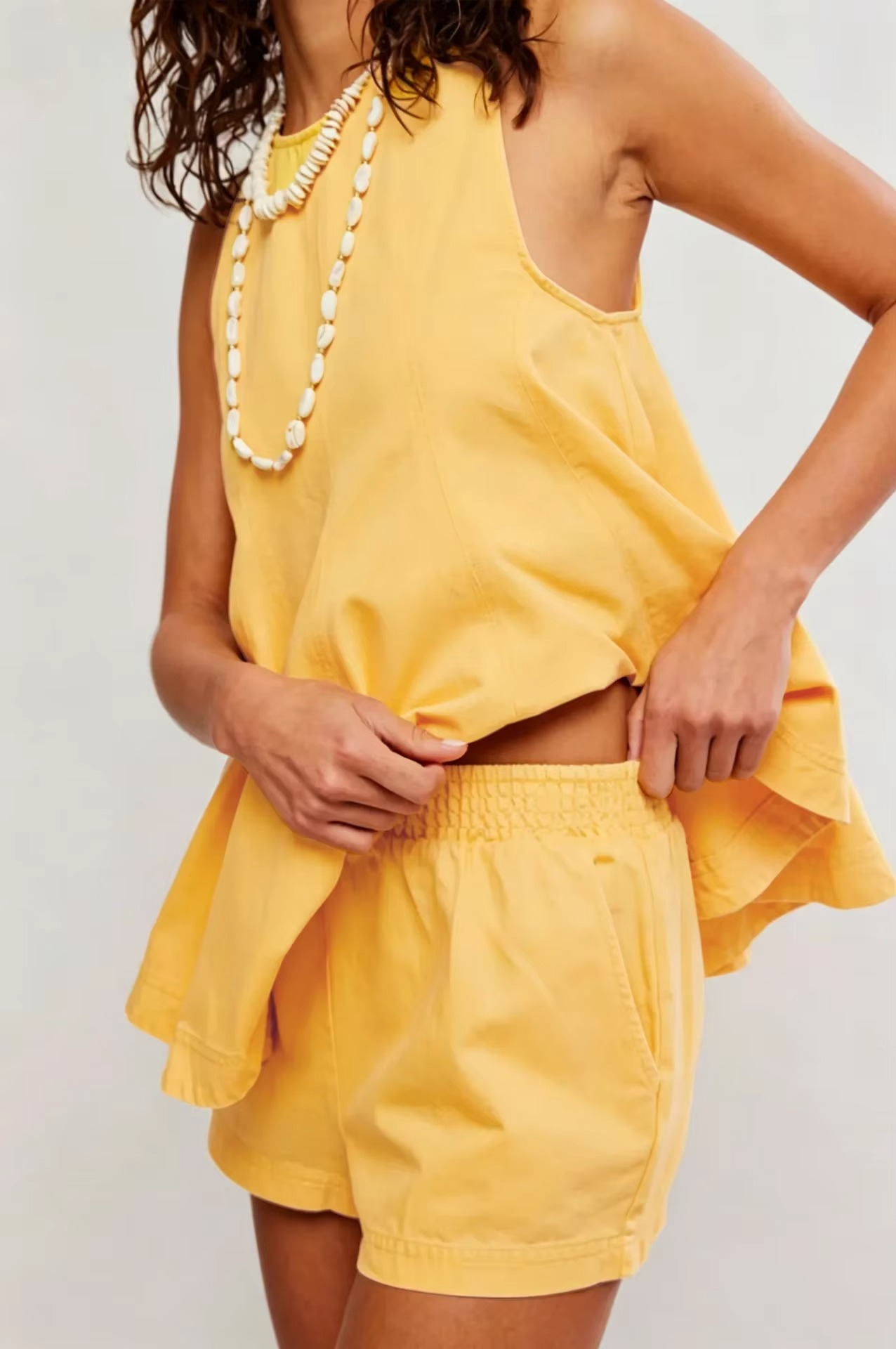 Summer Denim Two-Piece Set