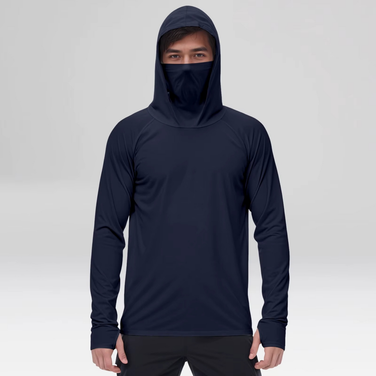 TrailShield™ Men's Hooded Mask Long Sleeve Shirt