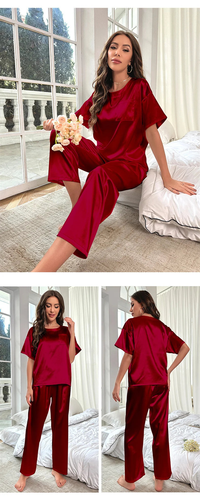 Luxury Silky Soft Satin Pajama Set