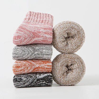 5 Pack - Women’s Warm Cotton Socks (one Size)