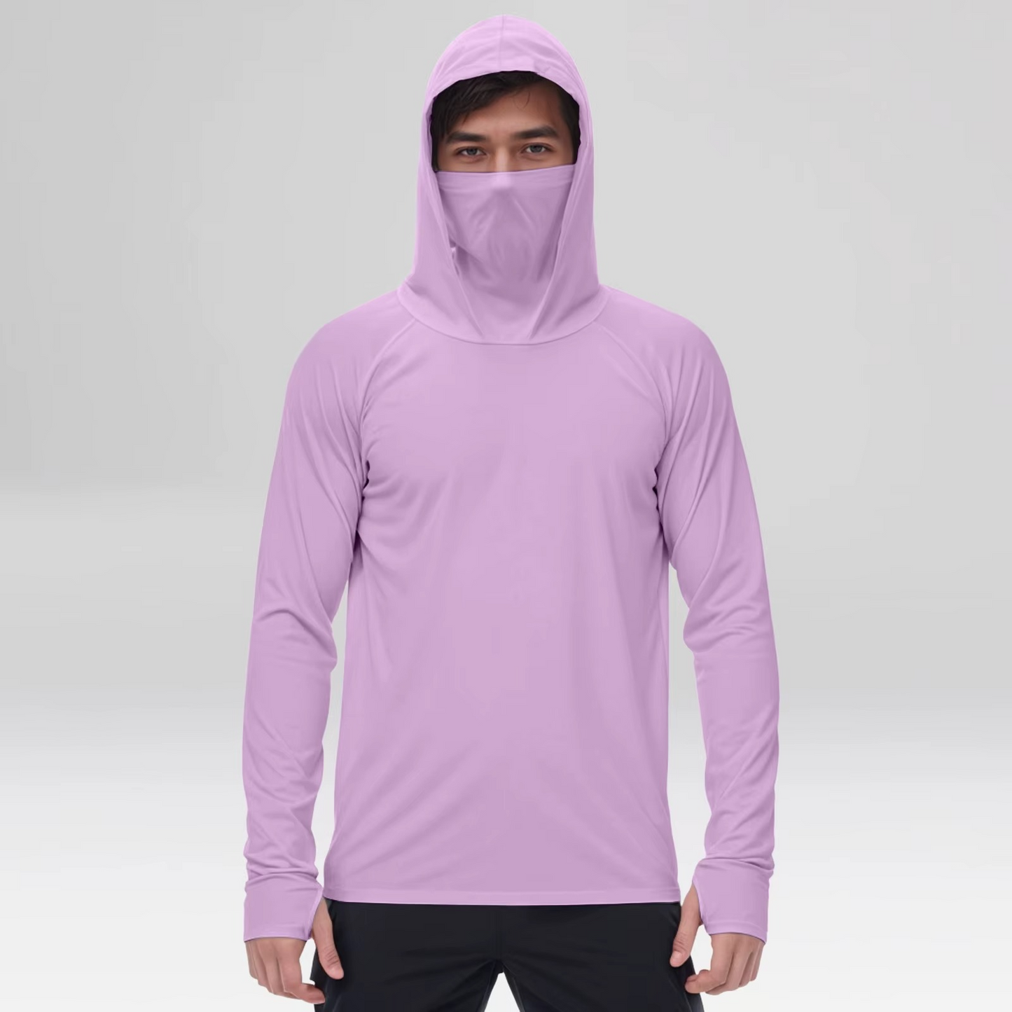 TrailShield™ Men's Hooded Mask Long Sleeve Shirt