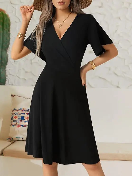 Elegant Wrap Dress