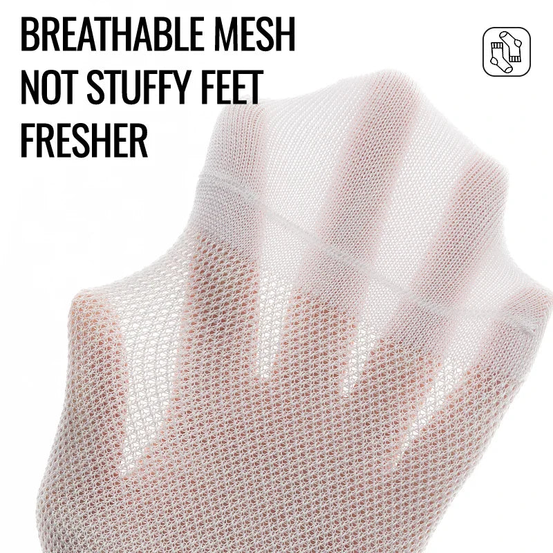 (5 Pairs) Mix Antibacterial Anti Odor Bamboo Socks