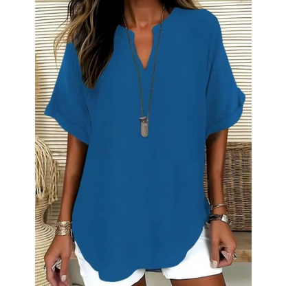 Loose Fit V-Neck Top