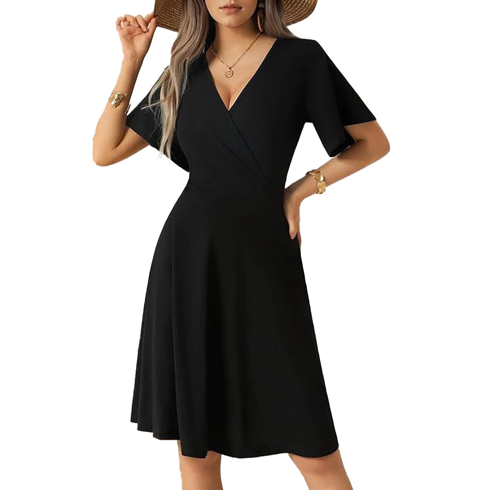 Elegant Wrap Dress