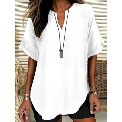 Loose Fit V-Neck Top