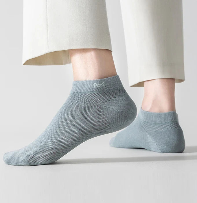 (5 Pairs) Mix Antibacterial Anti Odor Bamboo Socks