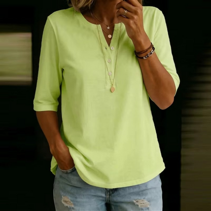 Women's 100% Cotton Classic O-Neck Shirt
