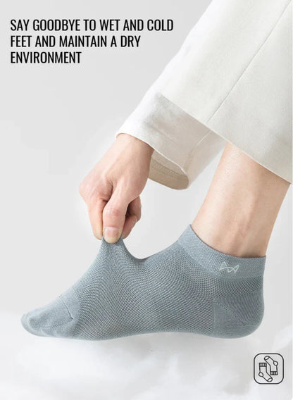 (5 Pairs) Mix Antibacterial Anti Odor Bamboo Socks