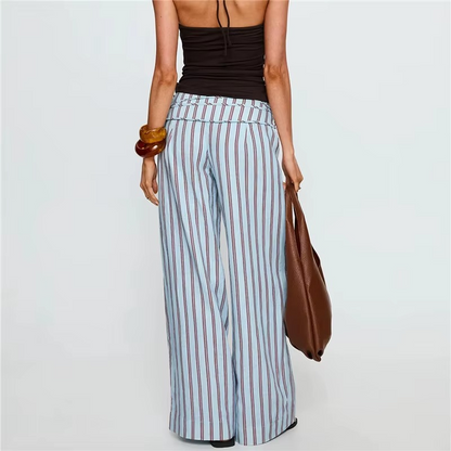 Loose Fit Wide Leg Linen Pants