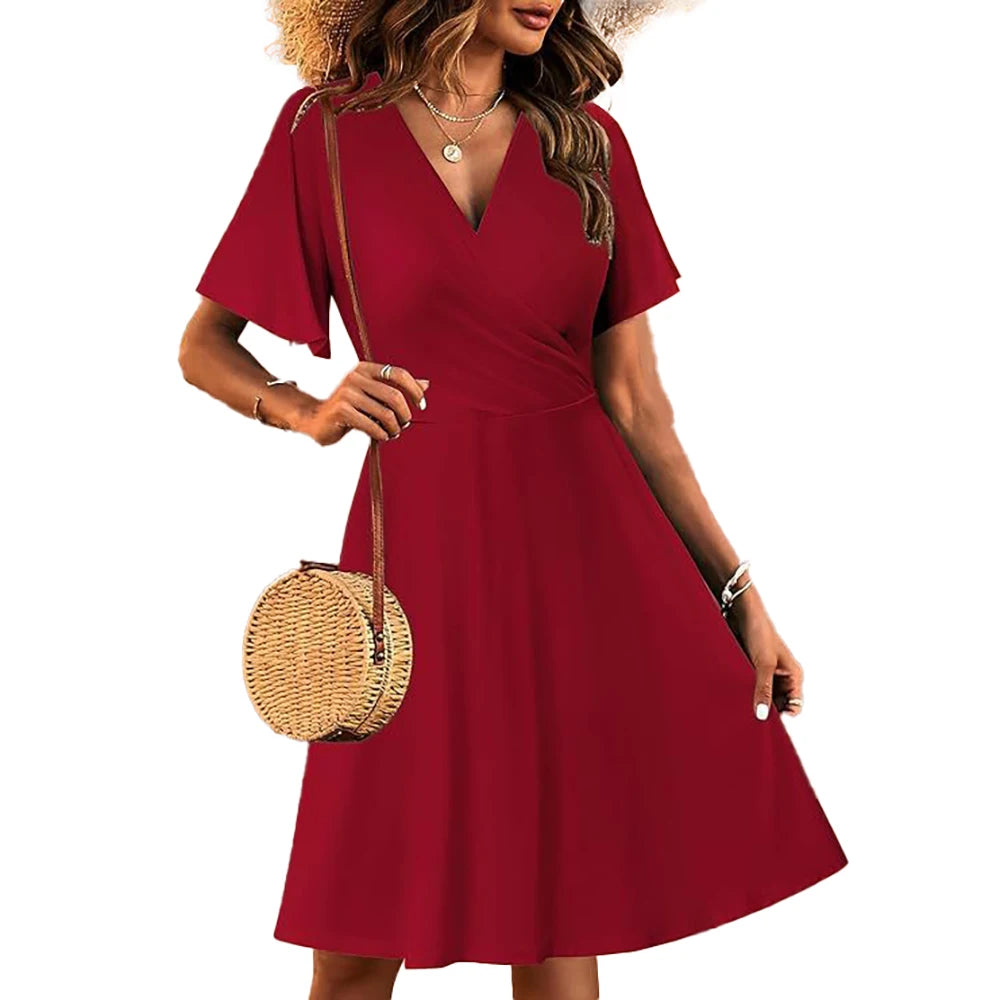 Elegant Wrap Dress