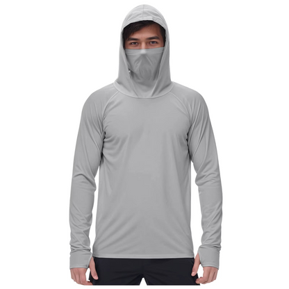 TrailShield™ Men's Hooded Mask Long Sleeve Shirt