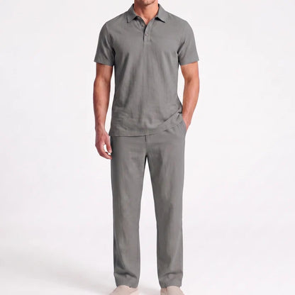 Men’s Casual Linen Two-Piece Set
