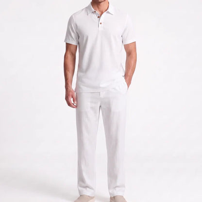 Men’s Casual Linen Two-Piece Set
