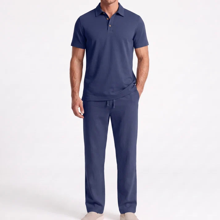 Men’s Casual Linen Two-Piece Set