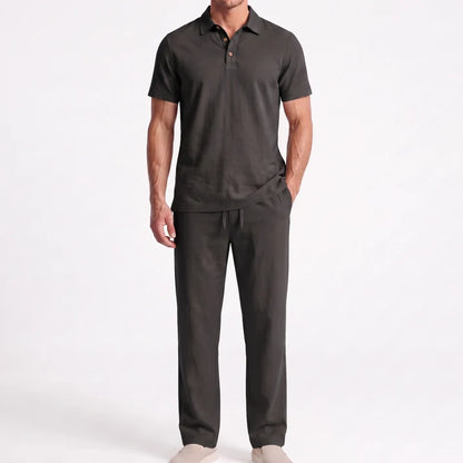 Men’s Casual Linen Two-Piece Set