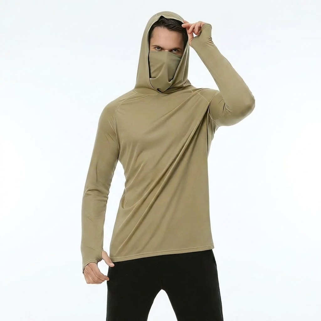 TrailShield™ Men's Hooded Mask Long Sleeve Shirt