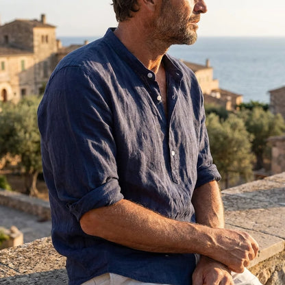 Ocean Breeze Linen Shirt